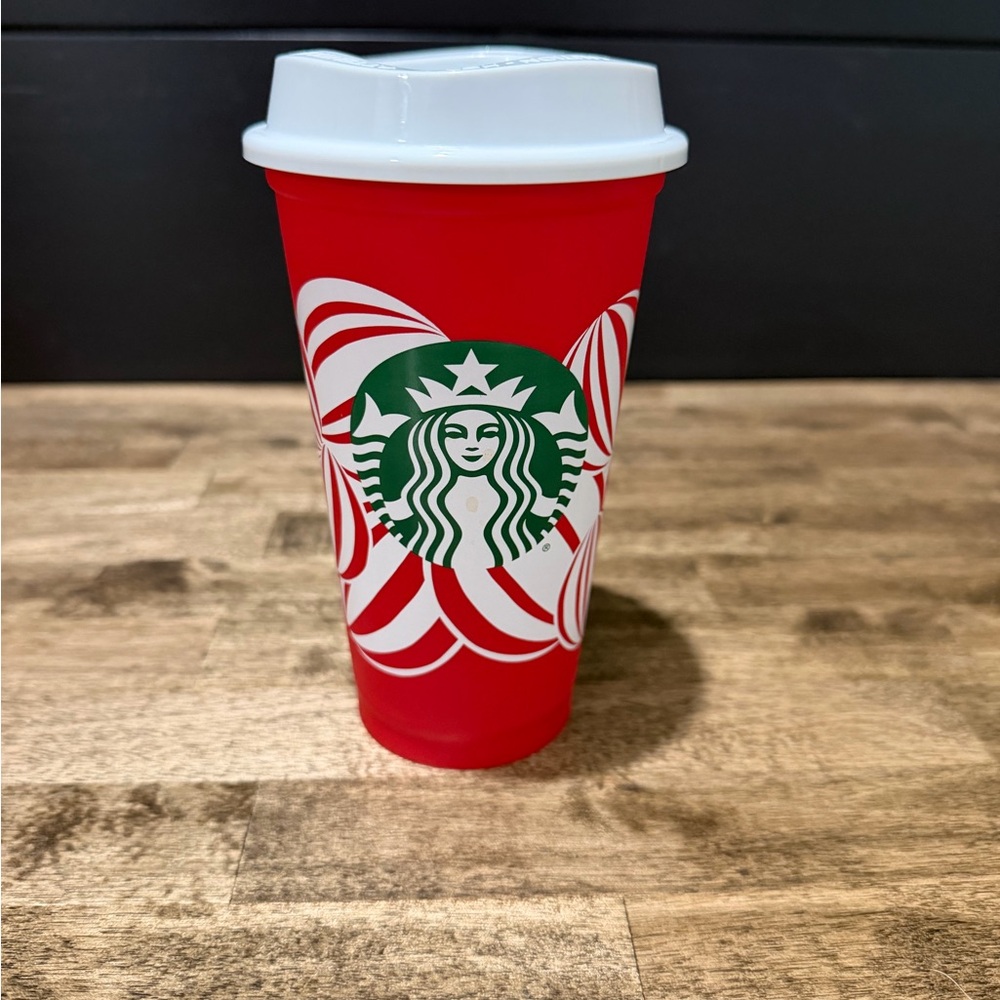 Starbucks Red and White Peppermint Tumbler